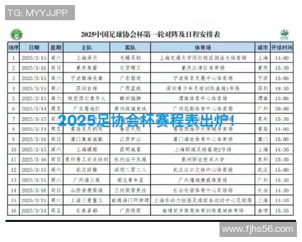 中国足协杯决赛时间揭晓球迷期待精彩对决与激情时刻